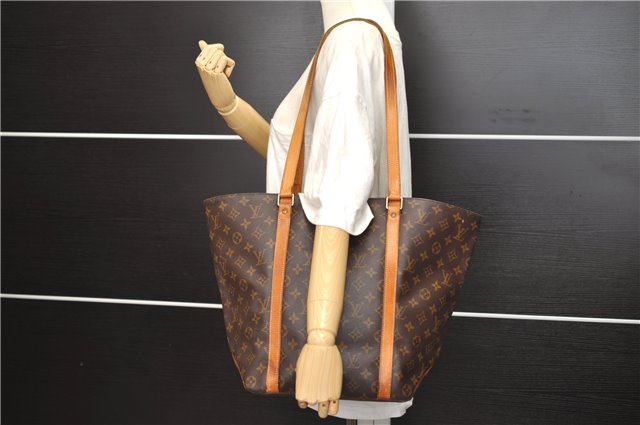 Authentic Louis Vuitton Monogram Sac Shopping PM Tote Bag M51108 LV 0093E