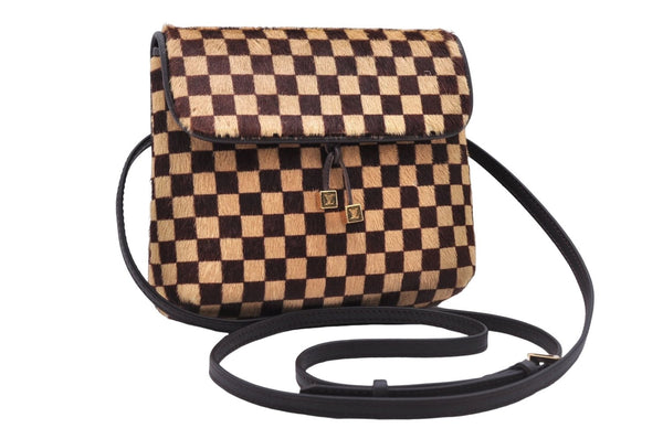 Authentic Louis Vuitton Damier Sauvage Gazelle M92130 Shoulder Cross Bag 0095E