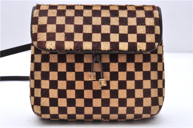 Authentic Louis Vuitton Damier Sauvage Gazelle M92130 Shoulder Cross Bag 0095E
