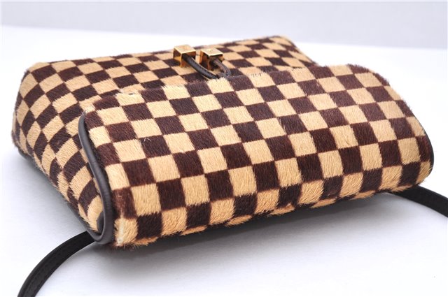 Authentic Louis Vuitton Damier Sauvage Gazelle M92130 Shoulder Cross Bag 0095E
