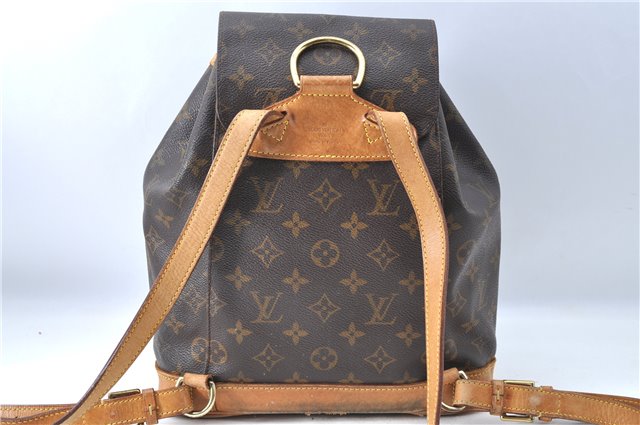 Authentic Louis Vuitton Monogram Montsouris MM Backpack M51136 LV 0096C