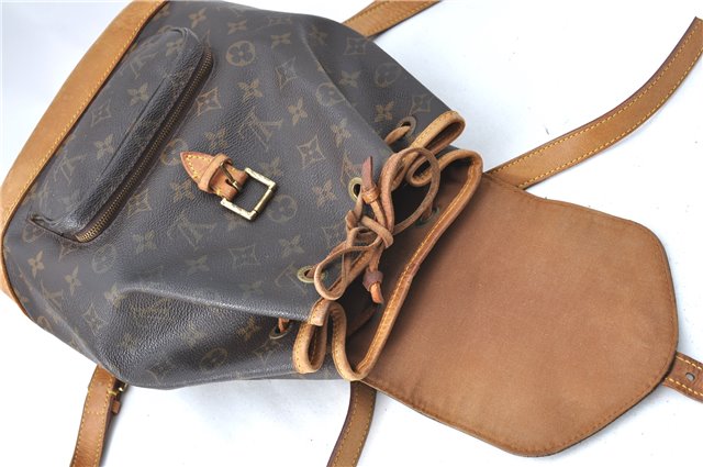 Authentic Louis Vuitton Monogram Montsouris MM Backpack M51136 LV 0096C