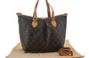 Authentic Louis Vuitton Monogram Palermo PM Shoulder Tote Bag M40145 LV 0096E