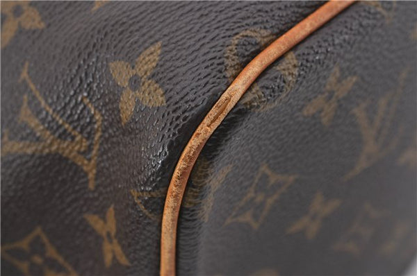 Authentic Louis Vuitton Monogram Palermo PM Shoulder Tote Bag M40145 LV 0096E