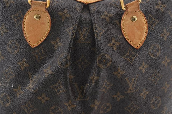 Authentic Louis Vuitton Monogram Palermo PM Shoulder Tote Bag M40145 LV 0096E
