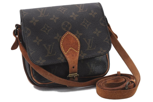 Auth Louis Vuitton Monogram Cartouchiere PM Shoulder Cross Bag M51254 LV 0097D