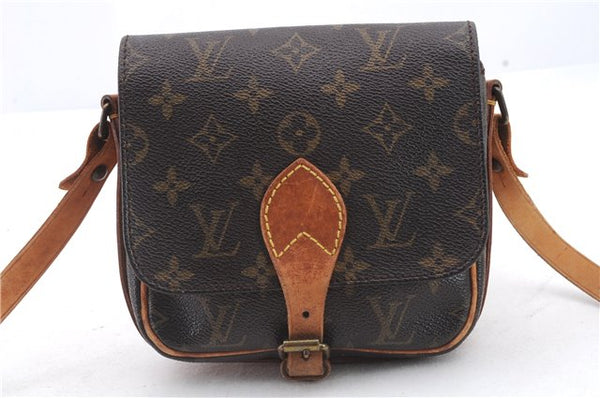 Auth Louis Vuitton Monogram Cartouchiere PM Shoulder Cross Bag M51254 LV 0097D