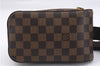 Authentic Louis Vuitton Damier Geronimos Waist Body Bag N51994 LV 0097E