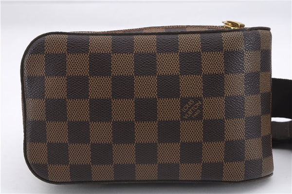 Authentic Louis Vuitton Damier Geronimos Waist Body Bag N51994 LV 0097E