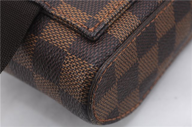 Authentic Louis Vuitton Damier Geronimos Waist Body Bag N51994 LV 0097E