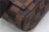 Authentic Louis Vuitton Damier Geronimos Waist Body Bag N51994 LV 0097E