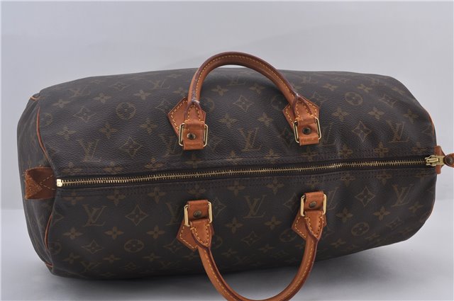 Authentic Louis Vuitton Monogram Speedy 40 Hand Boston Bag M41522 LV 0099E