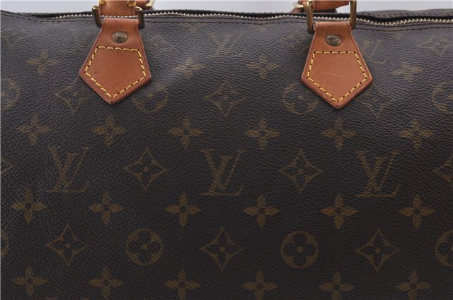 Authentic Louis Vuitton Monogram Speedy 40 Hand Boston Bag M41522 LV 0099E