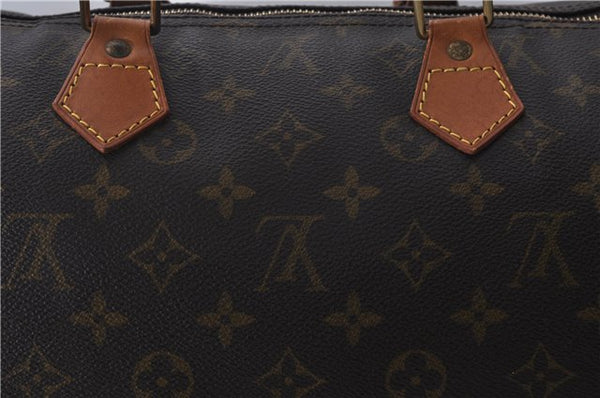 Authentic Louis Vuitton Monogram Speedy 40 Hand Boston Bag M41522 LV 0099E