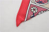 Authentic HERMES Twilly Scarf Silk "Au Pays des Oiseaux Fleurs" Red Box 0099F