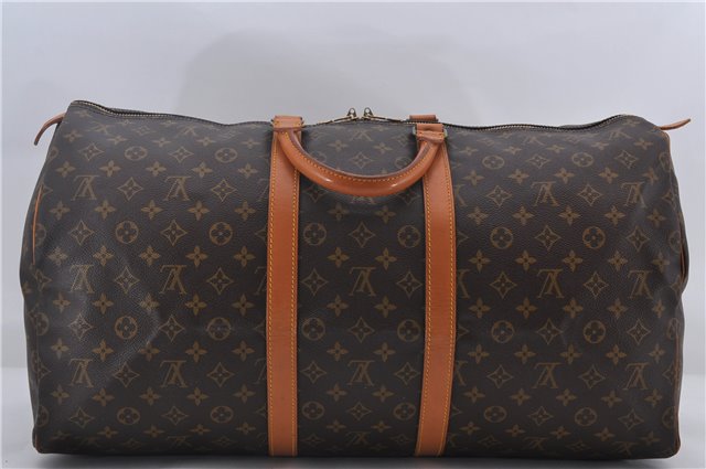 Authentic Louis Vuitton Monogram Keepall 55 Travel Boston Bag M41424 LV 0100E