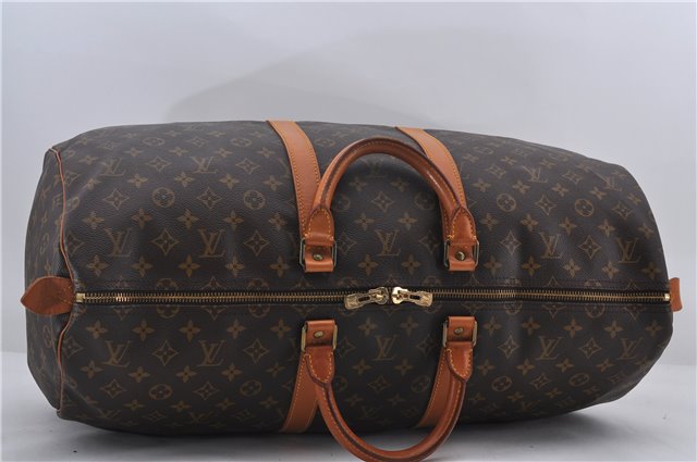 Authentic Louis Vuitton Monogram Keepall 55 Travel Boston Bag M41424 LV 0100E