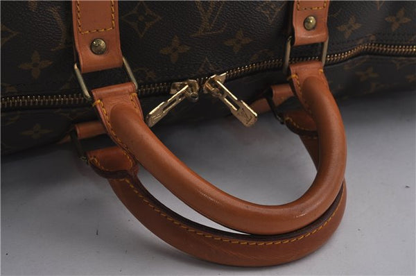 Authentic Louis Vuitton Monogram Keepall 55 Travel Boston Bag M41424 LV 0100E