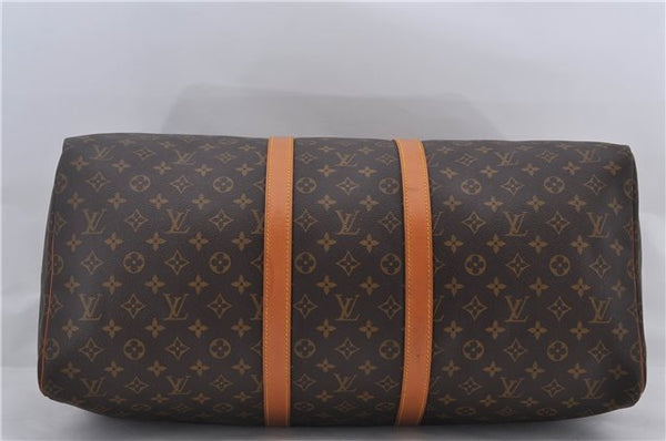 Authentic Louis Vuitton Monogram Keepall 55 Travel Boston Bag M41424 LV 0100E