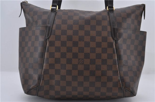 Authentic Louis Vuitton Damier Totally MM Shoulder Tote Bag N41281 LV 0102E