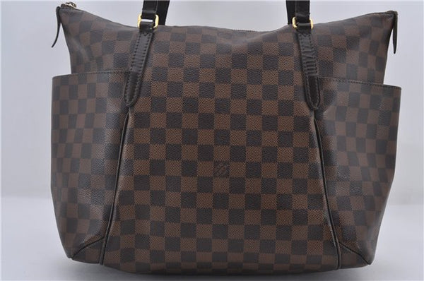 Authentic Louis Vuitton Damier Totally MM Shoulder Tote Bag N41281 LV 0102E