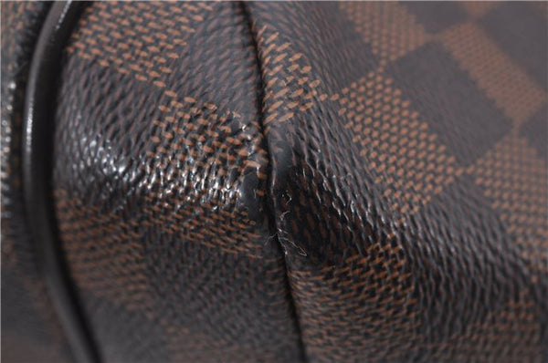 Authentic Louis Vuitton Damier Totally MM Shoulder Tote Bag N41281 LV 0102E