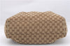 Authentic GUCCI Sukey Shoulder Tote Bag GG Canvas Leather 211944 Brown 0106E