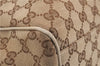 Authentic GUCCI Sukey Shoulder Tote Bag GG Canvas Leather 211944 Brown 0106E