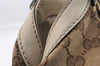 Authentic GUCCI Sukey Shoulder Tote Bag GG Canvas Leather 211944 Brown 0106E