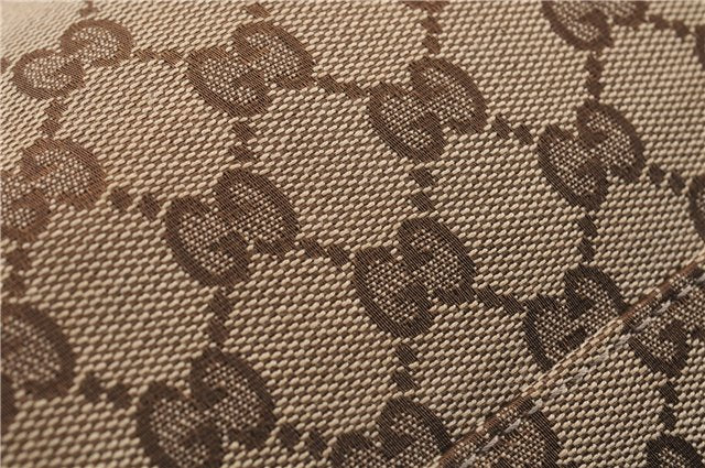 Authentic GUCCI Sukey Shoulder Tote Bag GG Canvas Leather 211944 Brown 0106E