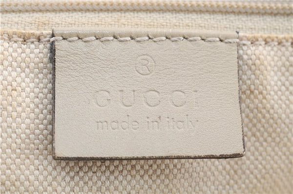 Authentic GUCCI Sukey Shoulder Tote Bag GG Canvas Leather 211944 Brown 0106E