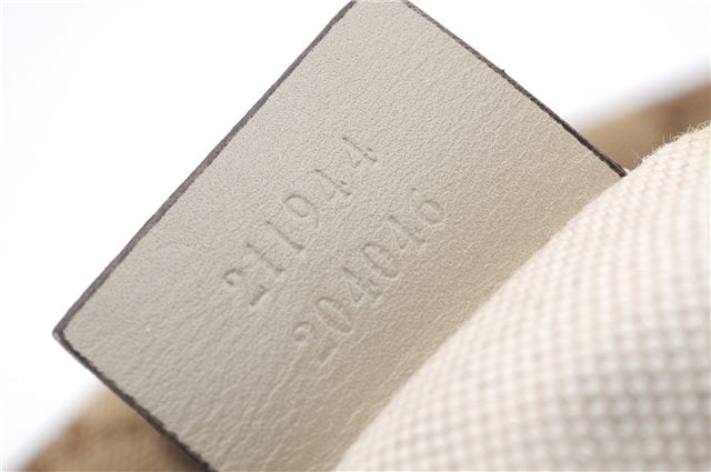 Authentic GUCCI Sukey Shoulder Tote Bag GG Canvas Leather 211944 Brown 0106E