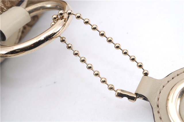 Authentic GUCCI Sukey Shoulder Tote Bag GG Canvas Leather 211944 Brown 0106E