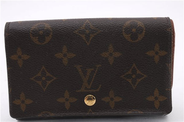 Auth Louis Vuitton Monogram Porte Monnaie Billets Tresor Wallet M61730 LV 0108F