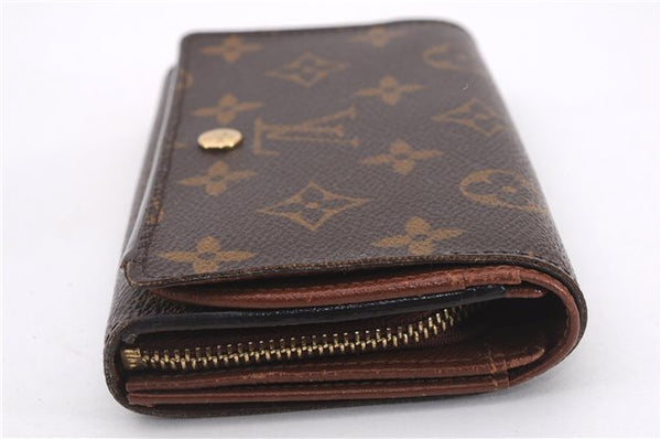 Auth Louis Vuitton Monogram Porte Monnaie Billets Tresor Wallet M61730 LV 0108F