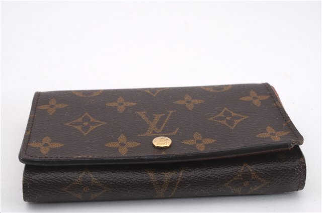 Auth Louis Vuitton Monogram Porte Monnaie Billets Tresor Wallet M61730 LV 0108F