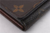 Auth Louis Vuitton Monogram Porte Monnaie Billets Tresor Wallet M61730 LV 0108F