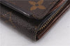 Auth Louis Vuitton Monogram Porte Monnaie Billets Tresor Wallet M61730 LV 0108F