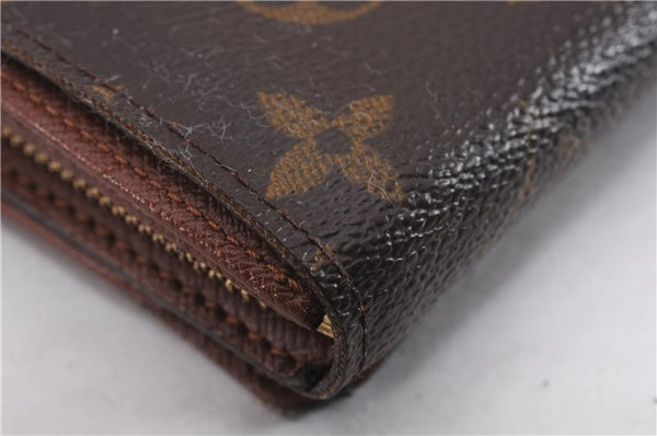 Auth Louis Vuitton Monogram Porte Monnaie Billets Tresor Wallet M61730 LV 0108F