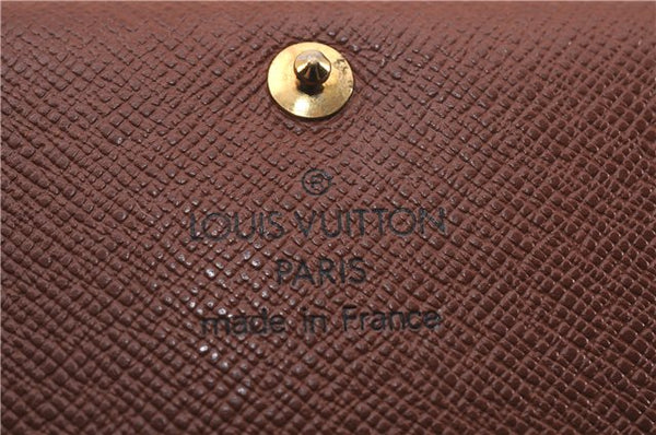 Auth Louis Vuitton Monogram Porte Monnaie Billets Tresor Wallet M61730 LV 0108F