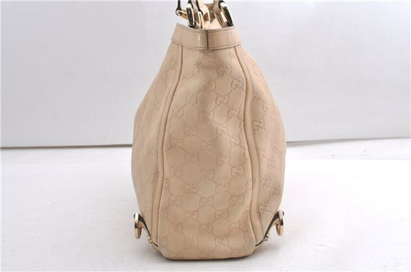 Authentic GUCCI Guccissima Abbey GG Shoulder Tote Bag Leather 141472 Beige 0108G