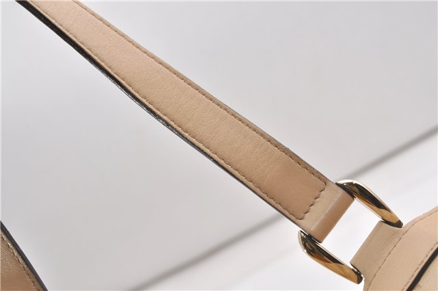 Authentic GUCCI Guccissima Abbey GG Shoulder Tote Bag Leather 141472 Beige 0108G