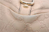 Authentic GUCCI Guccissima Abbey GG Shoulder Tote Bag Leather 141472 Beige 0108G