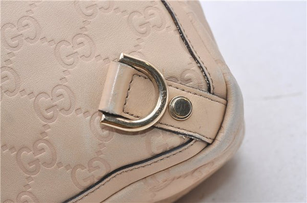 Authentic GUCCI Guccissima Abbey GG Shoulder Tote Bag Leather 141472 Beige 0108G