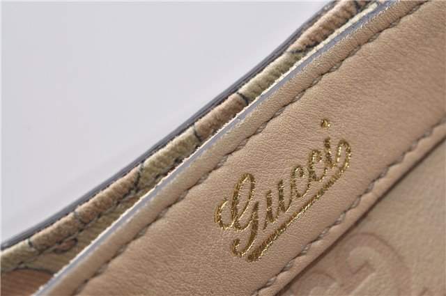 Authentic GUCCI Guccissima Abbey GG Shoulder Tote Bag Leather 141472 Beige 0108G