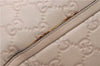 Authentic GUCCI Guccissima Abbey GG Shoulder Tote Bag Leather 141472 Beige 0108G