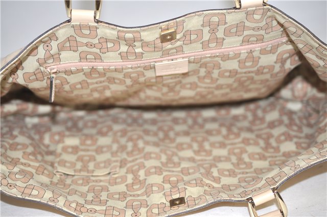 Authentic GUCCI Guccissima Abbey GG Shoulder Tote Bag Leather 141472 Beige 0108G