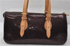 Auth Louis Vuitton Vernis Rose Wood Avenue Shoulder Bag Wine Red M93510 LV 0109E