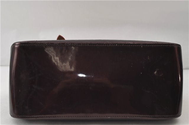 Auth Louis Vuitton Vernis Rose Wood Avenue Shoulder Bag Wine Red M93510 LV 0109E