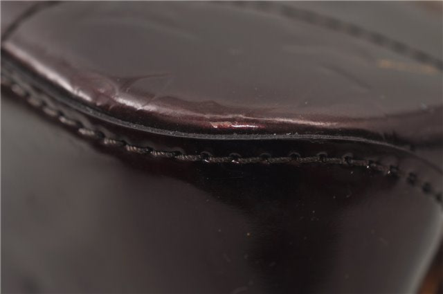 Auth Louis Vuitton Vernis Rose Wood Avenue Shoulder Bag Wine Red M93510 LV 0109E